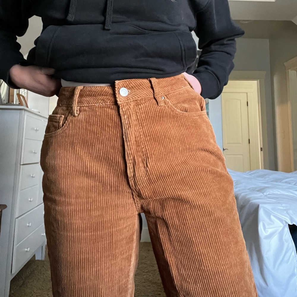 Pacsun size 27 corduroy cropped mom jeans!